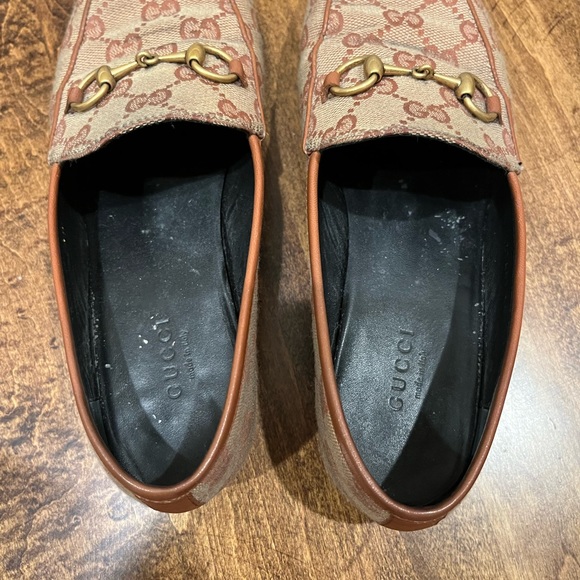 Gucci Jordan GG Canvas Loafers in Beige and Rust, 36.5 - Picture 6 of 6